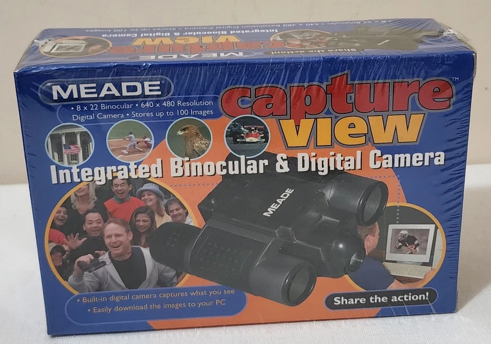 Meade CaptureView 8x22 Digital Camera Binocular,New, Sealed Box,MSRP: $79 - Image 1 of 4
