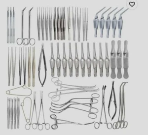 61-teiliges Set Große Gefäßchirurgie Spezial chirurgisches Instrument Set - Bild 1 von 4