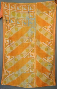 Attractive Indian Vintage Cotton Throw Gudri superb Kantha Quilt Bedspread - Picture 1 of 3
