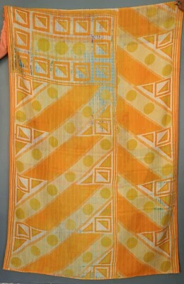 Attractive Indian Vintage Cotton Throw Gudri superb Kantha Quilt Bedspread - Image 1 of 3