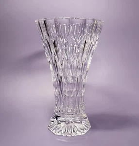 Vintage 24% Lead Crystal Vase Western Germany Bavarian Seebachhute Bleikristall - Picture 1 of 12