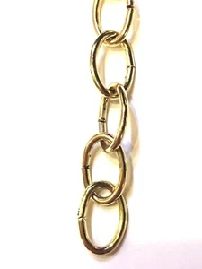 11 Gauge x 50' BRIGHT BRASS DECORATOR CHAIN - Picture 1 of 1
