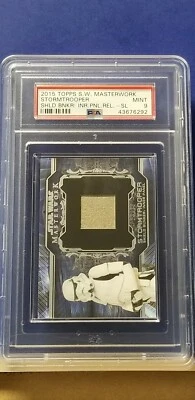 Stormtrooper - 2015 Star Wars Masterwork Shield Bunker Relic Silver   PSA 9    - Image 1 of 2