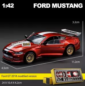 1:43 Scale Ford Mustang Alloy Car Model Kit DIY Customizable Racing Collectible - Picture 1 of 3