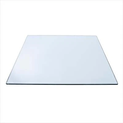 SPANCRAFT GLASS 14" Square Clear Glass Table Tops