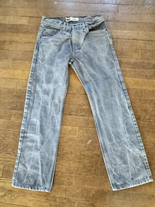 Levis Strauss 505 Straight Boys Gray Denim Jeans Size 16R (28 x 28) EUC! - Picture 1 of 5