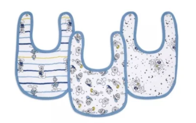 Baberos Aden + And Anais Disney Baby Mickey Mouse Stargazer 3 PK Algodón Muselina a Presión Foto 1 de 3