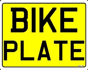 MOTORCYCLE PLATE REAR BIKE CHOOSE SMALL TO LARGE FAST FREE DELIVERY - Picture 1 of 12
