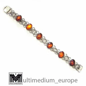 Pulsera Fischland joyería plata ámbar firmada ámbar plata bracelet firmado - Imagen 1 de 7
