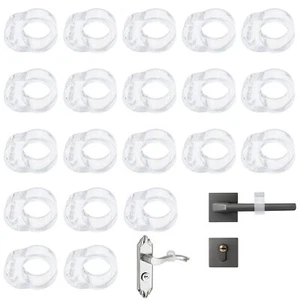 20 PCS Clear Door Wall Protector Door Stopper Door Handle Bumper Reusable Ant... - Picture 1 of 7