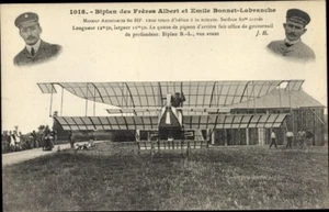 BIPLANE of Pilot Brothers Albert & Emile Bonnet Labranche; No. 1018; J. Hauser, - Picture 1 of 2