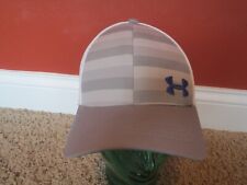 Fitted Under Armour Golf Hat Gray/white Size Medium / Large