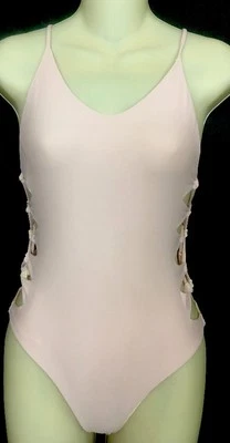 Florença rosa acácia ziggy peça única tamanho P lados abertos com nós - Imagem 1 de 4