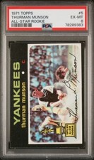 1971 Topps #5 Thurman Munson PSA 6 EX-MT