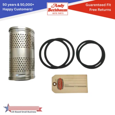 For 1946-1954 Chrysler Custom 6 Cylinder Engine Oil Filter W/ Rubber Gaskets - Image 1 of 4