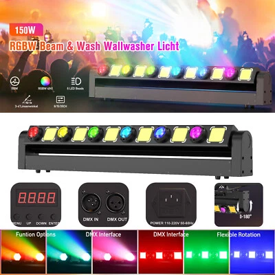 150W RGBW LED Strahl Moving Head Wallwasher Licht Bar DMX Show Beam Bühnenlicht - Bild 1 von 4