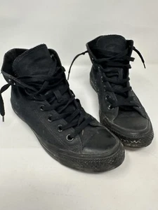 Converse W7.5 M5.5 Chuck Taylor All Star Mono Black High Top Sneakers - Picture 1 of 5