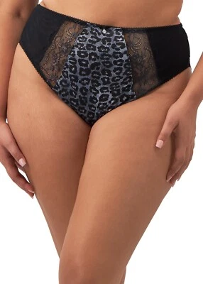 ELOMI MORGAN SNOW LEOPARD HIGH LEG BRIEF SIZE L / 14 BNWT