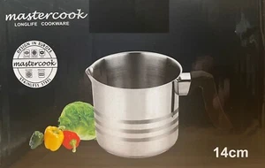 Stainless Steel Induction Milk Pan Pot With Pouring Lip Boiling Pan 14cm -1.8L - Picture 1 of 6