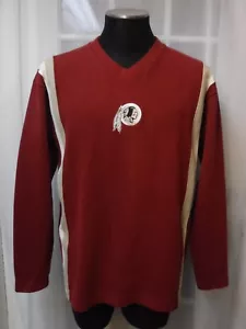 NFL Washington Redskins Cuello en V Grueso 100% Algodón Cuello en V Camisa Hombres M *EX* - Imagen 1 de 10