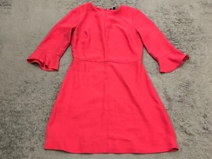 Banana Republic Etuikleid Damen Größe 4 Rosa 3/4 Flatterärmel Mod - Bild 1 von 5