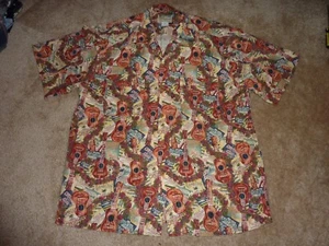 Camicia da uomo Reyn Spooner Mele Kalikimaka Christmas Hawaiian Camp edizione limitata XL - Foto 1 di 12