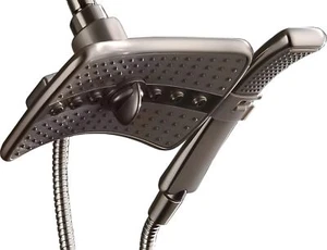 BRIGHT SHOWERS Shower Head Combo with Two Spray Setting Fixed Shower Head and... - Picture 1 of 9