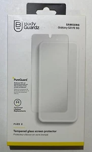 BodyGuardz Pure2 Tempered Glass Screen Protector for Samsung Galaxy S21 FE 5G - Picture 1 of 1