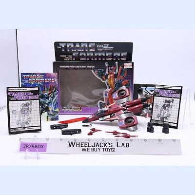 Thrust 100% Complete W/BOX1985 Vintage G1 Transformers Hasbro Action Figure - Image 1 of 4