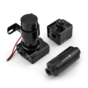 Universal Billet Electric Fuel Pump Kit with Regulator & Filter 140 GPG @ 14 PSI - Picture 1 of 4