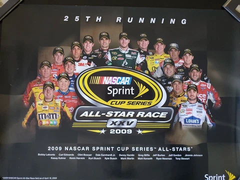 Nascar Sprint Cup Series 25th Allstar Race 2009 Poster Race Winner Tony Stewart Cover
