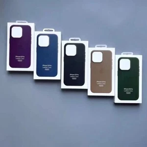 Original For A🍎pple Iphone 15/15Pro/15ProMax/plus LeatherMagsafe HülleOffiziell - Bild 1 von 11