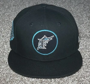 New Era Men’s Cap 59FIFTY Fitted FLORIDA MARLINS 10TH ANNIVERSARY Patch 7 (1/2) - Picture 1 of 16
