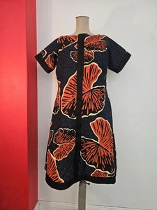 Vintage Style High Quality African Infused Cotton Dress Size S-M - Picture 1 of 15