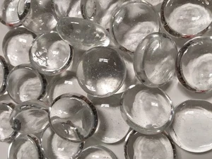 SM CLEAR Glass Gems, Pebbles Marbles, Nuggets Mosaic Tile  - Picture 1 of 1