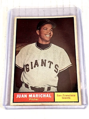 1961 Topps #417 Juan Marichal Novato (RC) - Gigantes - Excelente+ Estado - ¡CENTRADO! Foto 1 de 4