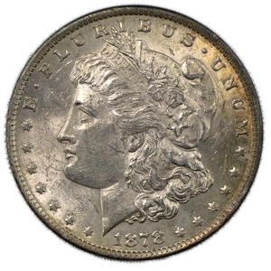 Dólar de plata Morgan 1878-P 7 TF BU $1 Filadelfia sin circular - Imagen 1 de 2