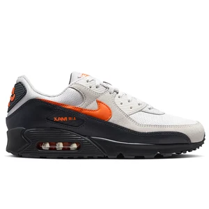 NIKE AIR MAX 90 Zapatos Para Hombre Gris Amplio Seguridad Naranja GOMA Talla 8-13 IF0670-003 - Imagen 1 de 10