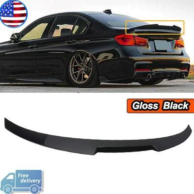 Gloss Black For 12-18 BMW F30 3 Series M3 Glossy Black Style Trunk Spoiler Wing - Изображение 1 из 4