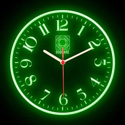 OSQUARE 极简主义 北欧现代室内设计 柔性霓虹钟 10 — 第 1/4 张图片