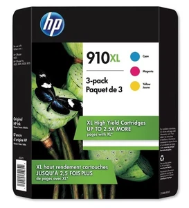 Genuine HP 910XL  Ink Cartridges 3-Pack 3YM86BN • Cyan, Magenta & Yellow 12/2026 - Picture 1 of 2
