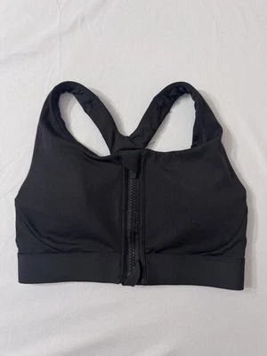 Sujetador deportivo acolchado frontal con cremallera AVIA soporte alto talla XS (copa A-C) negro Foto 1 de 3