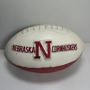 Vintage Nebraska Cornhuskers Soft Football - Embroidered Patch Red White - Picture 1 of 7