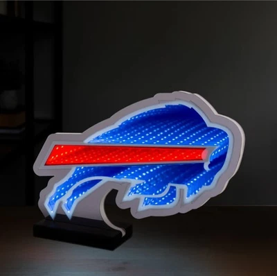 Authentic Sporticulture NFL LED Infinity Logo Light / BUFFALO BILLS Reg $85