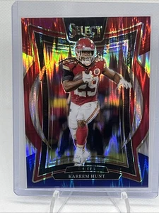 2024 Panini Select - Concourse Kareem Hunt #75 Red & Blue Shock Prizm - Picture 1 of 2