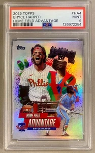 2025 Topps Baseball Home Field Advantage #HA-4 Bryce Harper SSP PSA 9 - Picture 1 of 2
