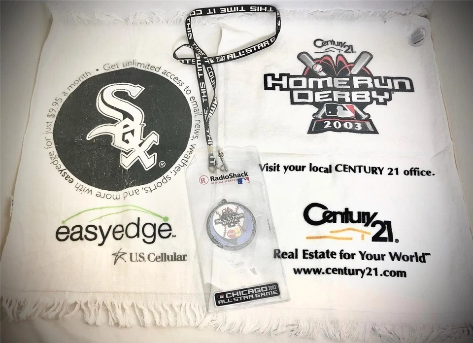 2003 WHITE SOX LOT: RALLY TOWEL HR DERBY, LANYARD & KEYCHAIN ALL STAR GAME ~ NEW - Image 1 of 1