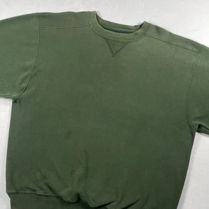 Felpa Russell Athletic vintage anni 90 uomo pullover girocollo grande verde sbiadito USA - Foto 1 di 12
