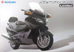 Suzuki Skywave 650 Limited Scooter Catalog 2004 25 Pages 25x19 Inches Japan Ship - Picture 1 of 3