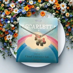 Cloud Unicorn Club Personalized Necklace- Scarlett - Picture 1 of 2